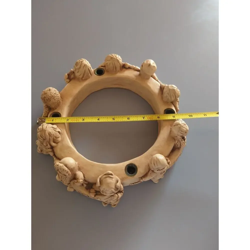 Vintage‎ Abbey Press Advent Wreath Candle Holder Children All Over The World